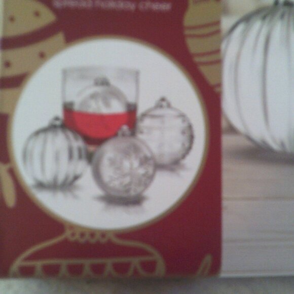 Tovolo Christmas Ornament Ice Molds Set of 4 Tree Snowflake Holiday Gift Drink - Picture 2 of 6